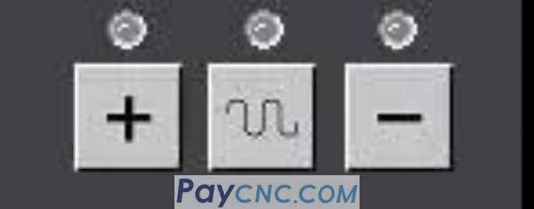 Buttons on CNC control panel