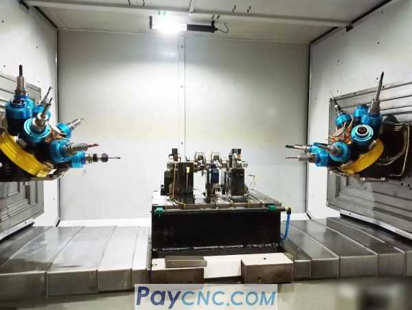 Double-channel turning and milling co