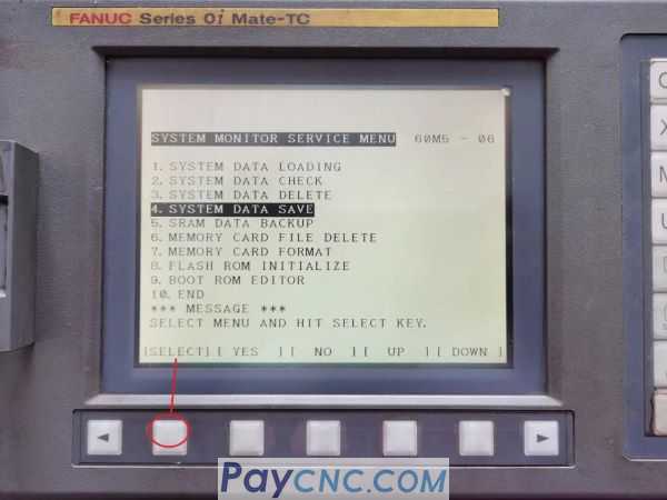 How to install and back up Fanuc syst